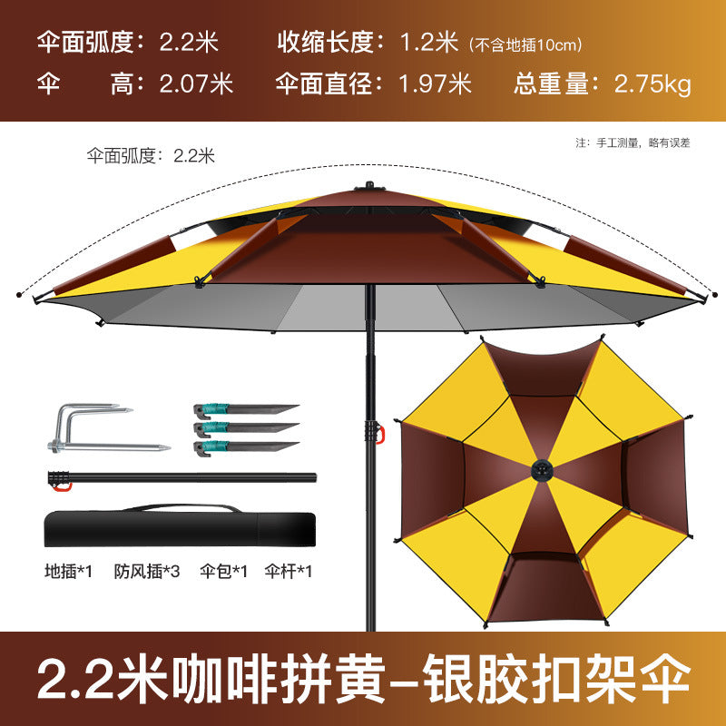 Reinforced Metal  Umbrella with Black Coating